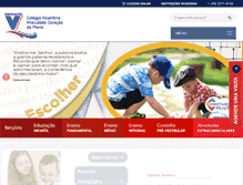 Tablet Screenshot of colegioincomar.com.br